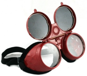 Metalowe odchylane gogle, okulary spawalnicze - OS-1