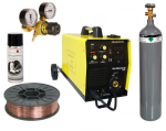Zestaw: Półautomat MIG 220 W MMA MAGNUM + Butla + Reduktor + Drut + Antyodprysk