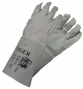 Rękawice spawalnicze z koziej skóry, lico obustronne TIGER