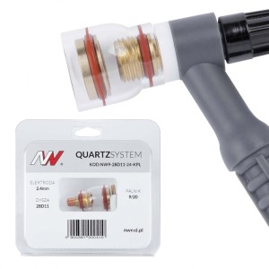 Zestaw QUARTZSYSTEM – soczewka kielich  9/20 [na elektrodę 2.4mm]