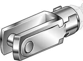 Końcówka widełkowa M16x1,5 do siłownika pneumatycznego D50-63