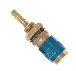 Szybkozłącze pneumatyczne typ 21 - króciec wąż 6mm (niebieska)