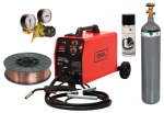 Zestaw: Półautomat PRAKTIK 200A + Butla + Reduktor + Drut + Antyodprysk