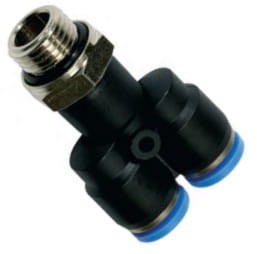 Złączka Y trójnik GZ1/4, 2x wtyk 8x6mm 